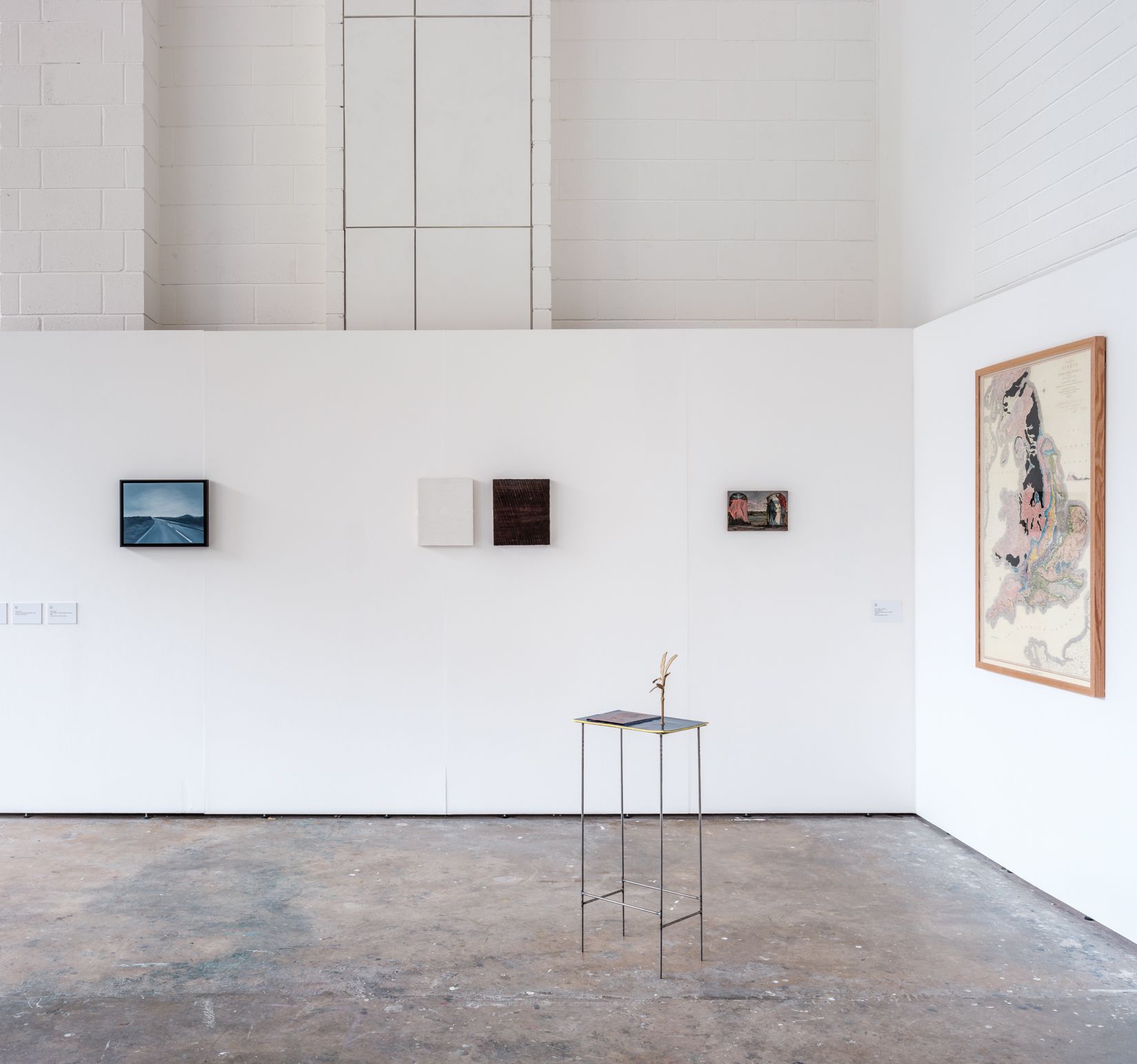 Installation view of Unquiet Landscapes